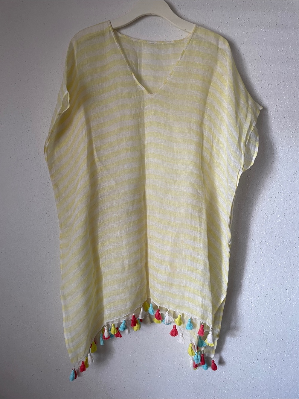 Yellow Poncho Cover Up